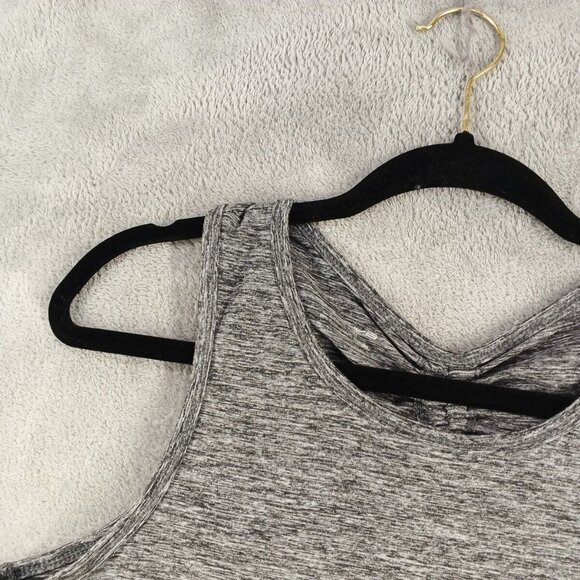 ACTIV 8 Activewear Tank Top SMALL(4-6) Gray Knit Gym Casual Drawstring - Picture 5 of 11